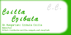 csilla czibula business card